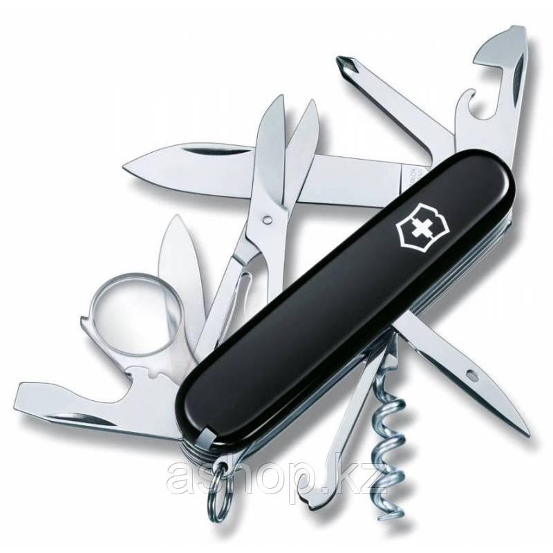 Нож складной офицерский Victorinox Explorer, Функционал: Исследовательский, Кол-во функций: 16 в 1, Цвет: Чёрн
