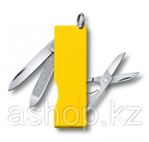 Нож складной карманный Victorinox TOMO, Кол-во функций: 5 в 1, Цвет: Жёлтый, (0.6201.A8)