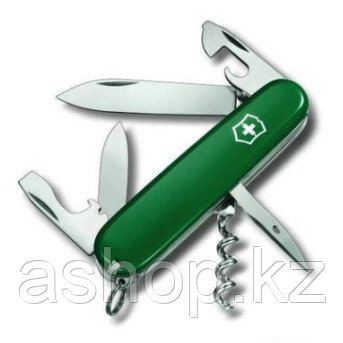 Нож складной офицерский Victorinox Spartan, Кол-во функций: 12 в 1, Цвет: Зелёный, (1.3603.4)