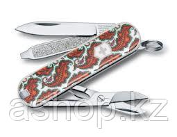 Нож складной карманный Victorinox Tula Pink, Функционал: Туризм, Кол-во функций: 7 в 1, Цвет: Разноцветный, (0