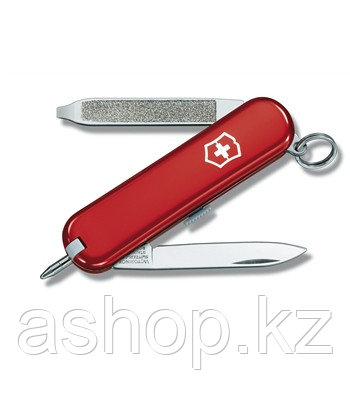 Нож складной карманный Victorinox Scribe, Функционал: Туризм, Кол-во функций: 6 в 1, Цвет: Красный, (0.6125)