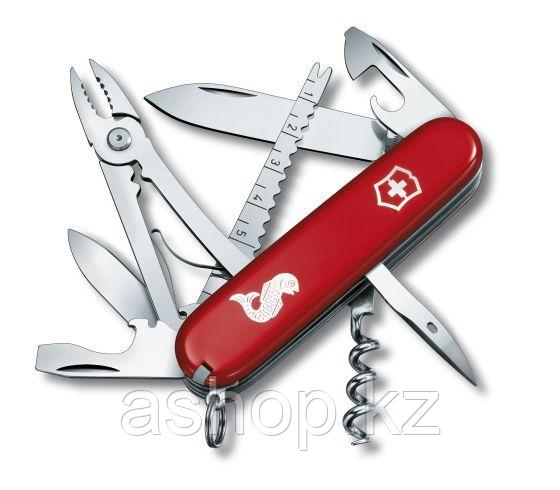Нож складной офицерский Victorinox Angler, Функционал: Рыбацкий, Кол-во функций: 18 в 1, Цвет: Красный, (1.365