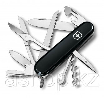 Нож складной армейский Victorinox Huntsman, Кол-во функций: 18 в 1, Цвет: Чёрный, (1.3713.3)