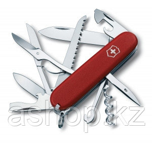 Нож складной охотничий Victorinox EcoLine Huntsman, Функционал: Туризм, Кол-во функций: 16 в 1, Цвет: Красный,