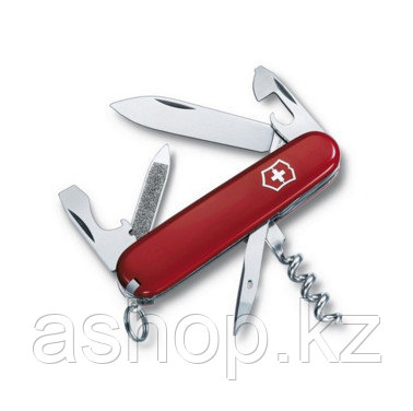 Нож складной армейский Victorinox Sportsman, Кол-во функций: 14 в 1, Цвет: Красный, (0.3803)
