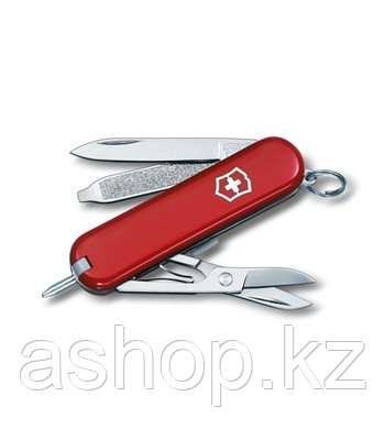 Нож складной карманный Victorinox Signature, Функционал: Туризм, Кол-во функций: 7 в 1, Цвет: Красный, (0.6225