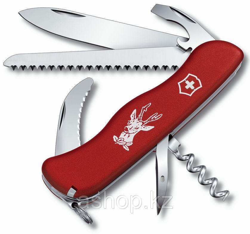 Нож складной солдатский Victorinox Hunter, Кол-во функций: 20 в 1, Цвет: Красный, (0.8873.4)