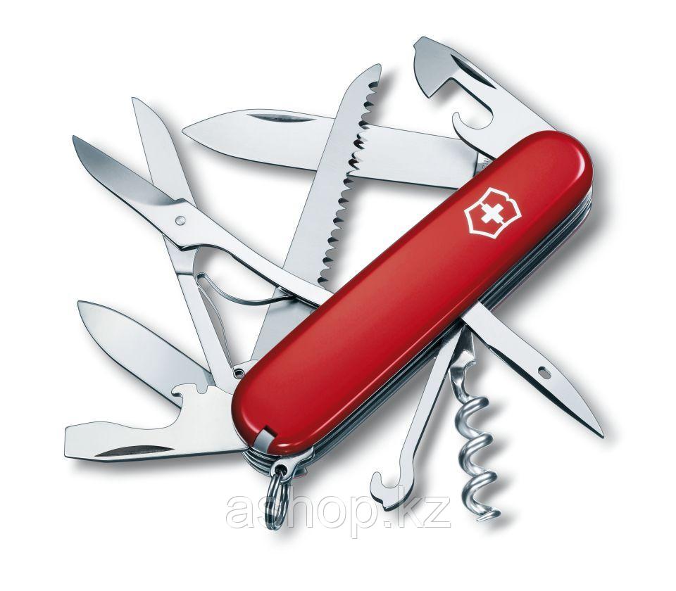 Нож складной армейский Victorinox Huntsman, Кол-во функций: 18 в 1, Цвет: Красный, (1.3713)