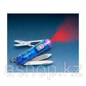 Нож складной карманный Victorinox Signature Sapphire, Функционал: Туризм, Кол-во функций: 7 в 1, Цвет: Синий (