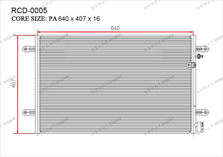 Радиатор кондиционера Gerat OEM4F0260401E