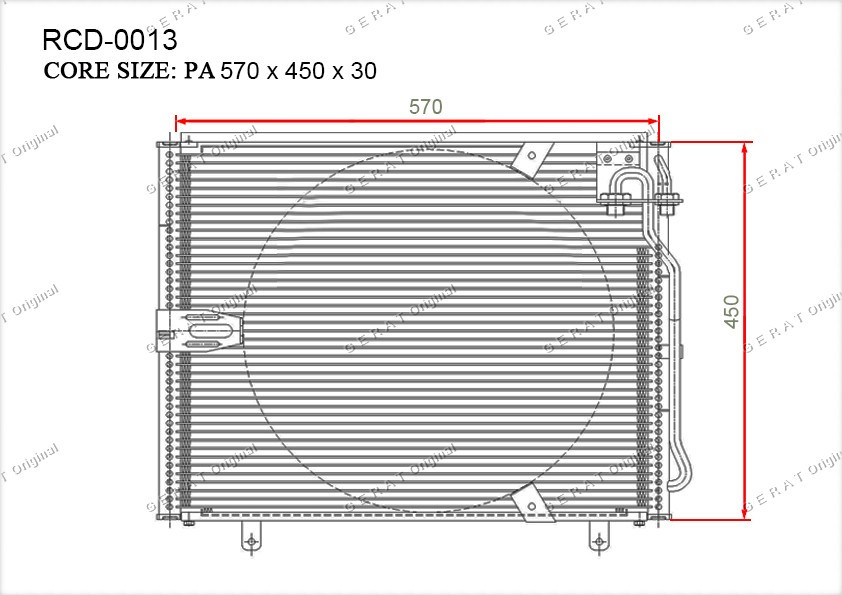 Радиатор кондиционера Gerat OEM64536965952