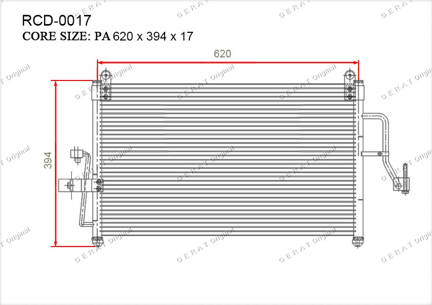 Радиатор кондиционера Gerat OEM96271265