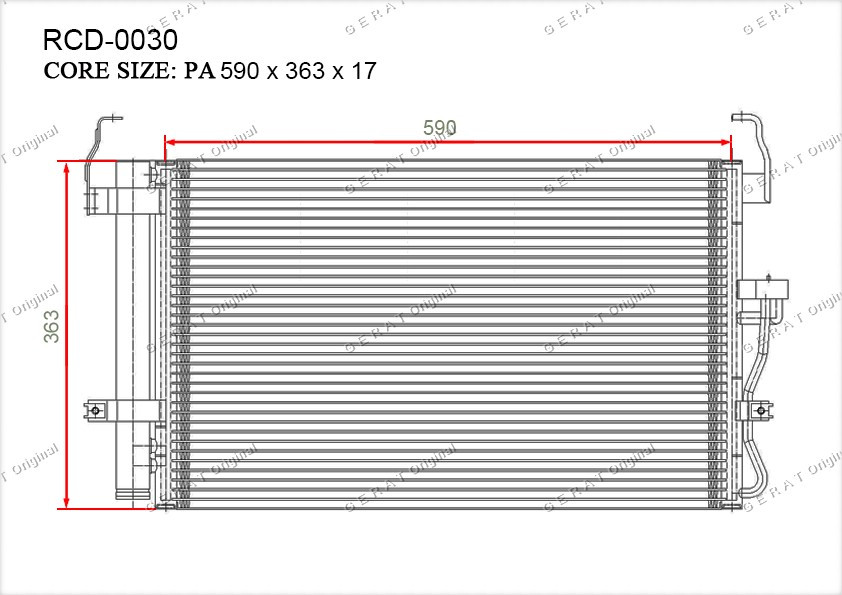 Радиатор кондиционера Gerat OEM976062D000