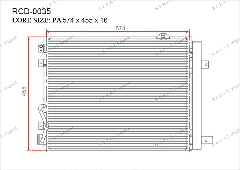 Радиатор кондиционера Gerat OEM976063E930
