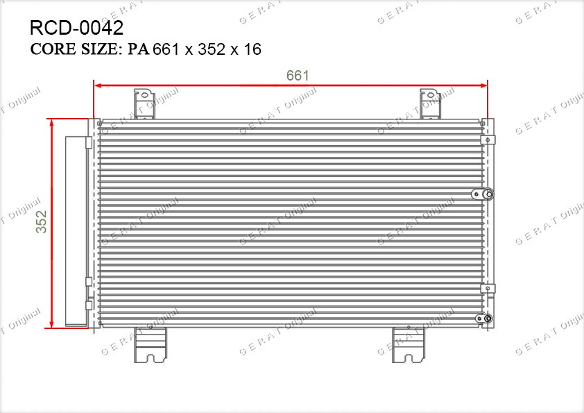 Радиатор кондиционера Gerat OEM8846053030