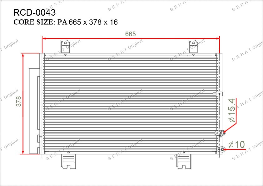 Радиатор кондиционера Gerat OEM8846030871