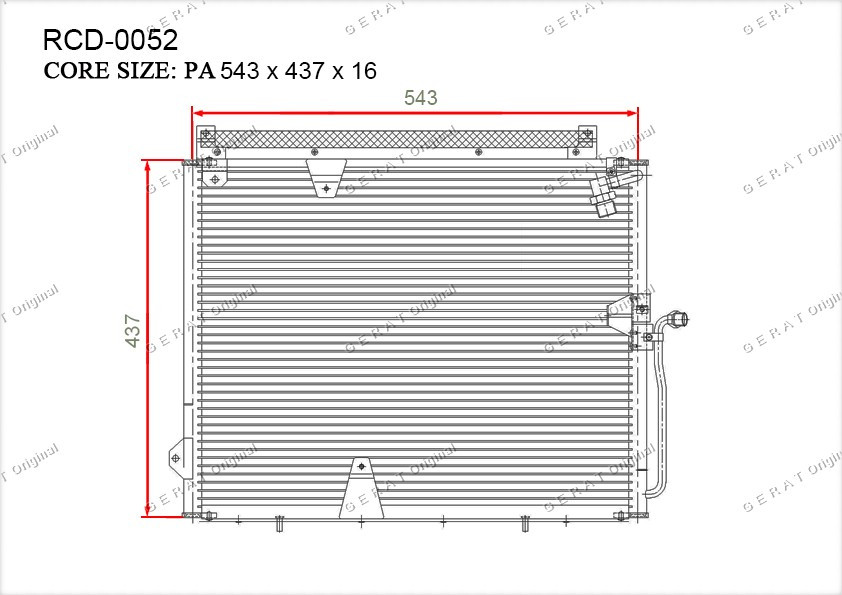 Радиатор кондиционера Gerat OEM1248301370