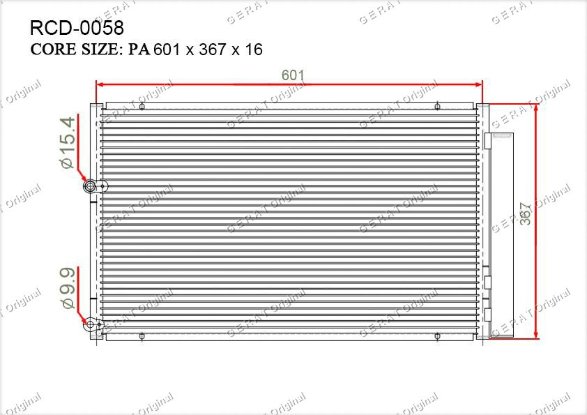 Радиатор кондиционера Gerat OEM8845047020