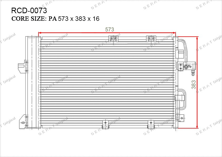 Радиатор кондиционера Gerat OEM13192901