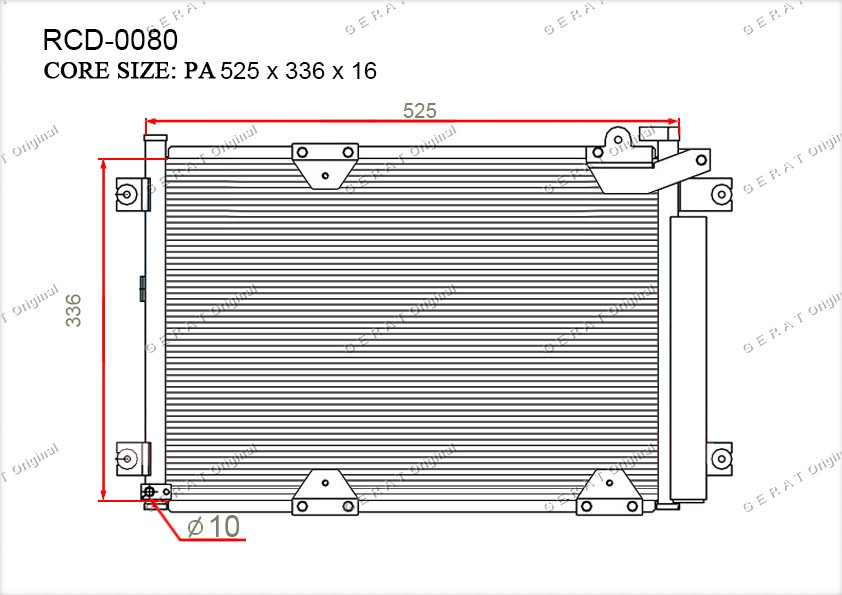 Радиатор кондиционера Gerat OEM9531065D30