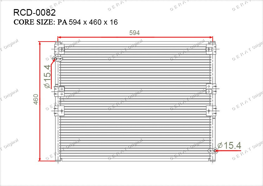 Радиатор кондиционера Gerat OEM8846060240