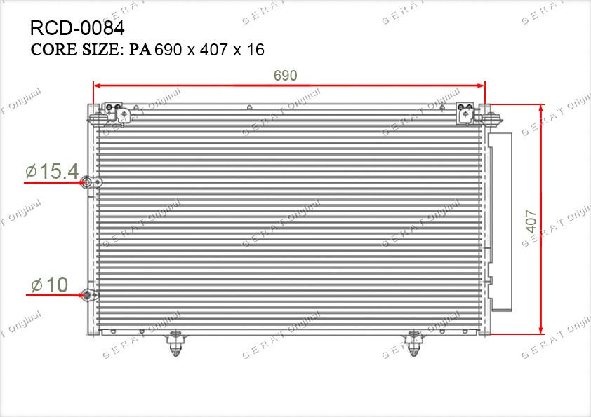Радиатор кондиционера Gerat OEM8846006070
