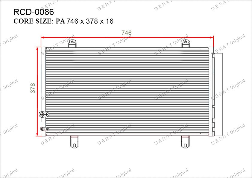 Радиатор кондиционера Gerat OEM8846006230