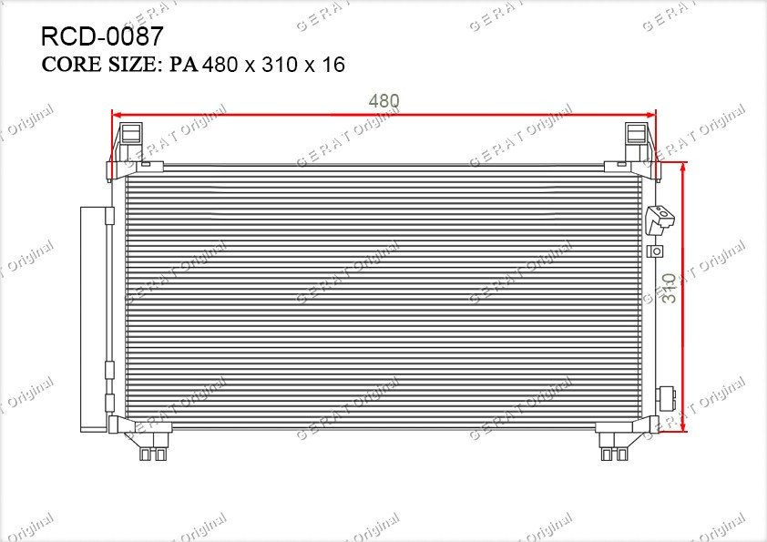 Радиатор кондиционера Gerat OEM8846052100