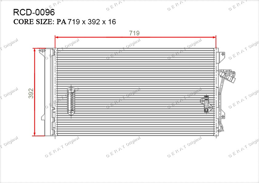 Радиатор кондиционера Gerat OEM4L0260401