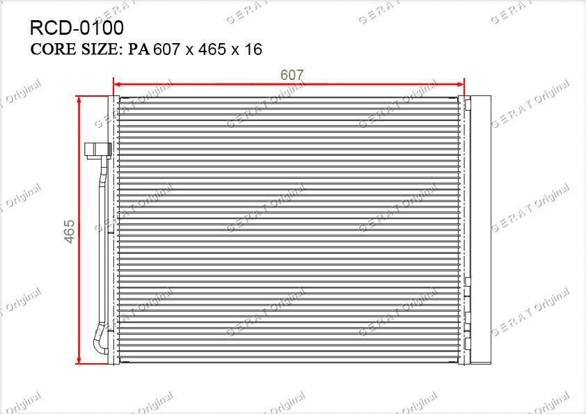 Радиатор кондиционера Gerat OEM6972553