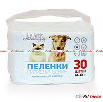 Le Artis впитывающие пеленки на основе целлюлозы для животных 60х60см (30шт)