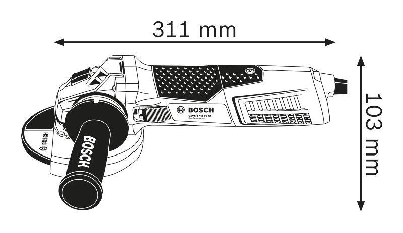 Болгарка (УШМ) Bosch GWS 19-150 CI Professional - фото 5 - id-p47641660
