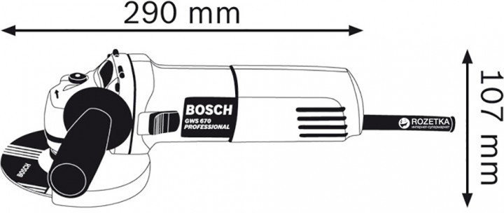 Болгарка Bosch GWS 670, 0601375606, фото 2