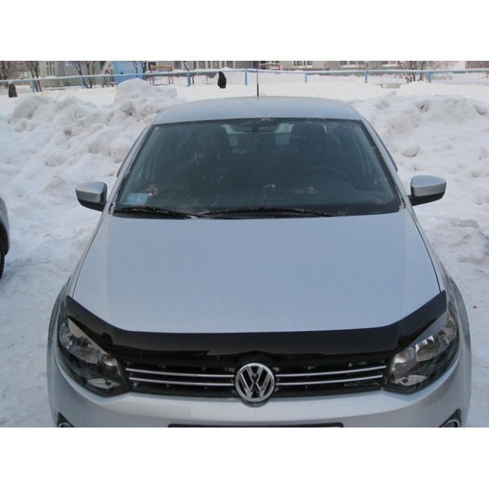 Мухобойка ( дефлектор капота ) Volkswagen Polo 2010-2014 хэтчбек