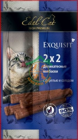 Edel Cat колбаски-мини форель/солод (4шт.) - фото 1 - id-p56727641