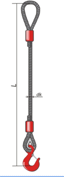 Строп канатный 1СК (удлинитель) г/п от 0,32 до 16 тн - фото 2 - id-p56731667
