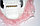 Маска на Хэллоуин череп с выпученным глазом и розовыми волосами на резинке A71, фото 4