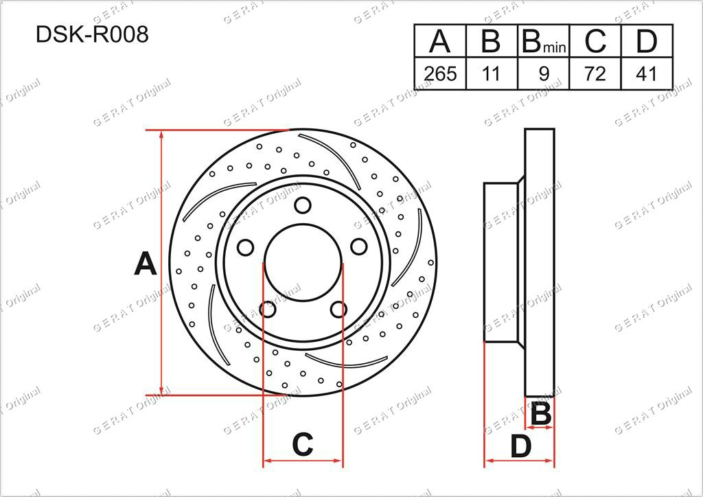 Диск тормозной задний комплект (2 шт.) BP4Y26251B