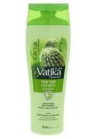 Укрепляющий шампунь против выпадения волос с кактусом и чесноком (Shampoo Vatika Dabur)