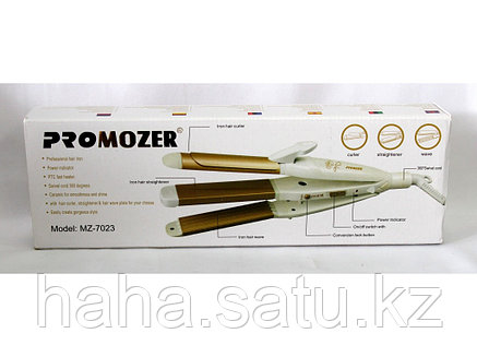 Стайлер для выпрямления, завивки и гофрирования волос PRO MOZER MZ-7023 3-в-1, фото 2