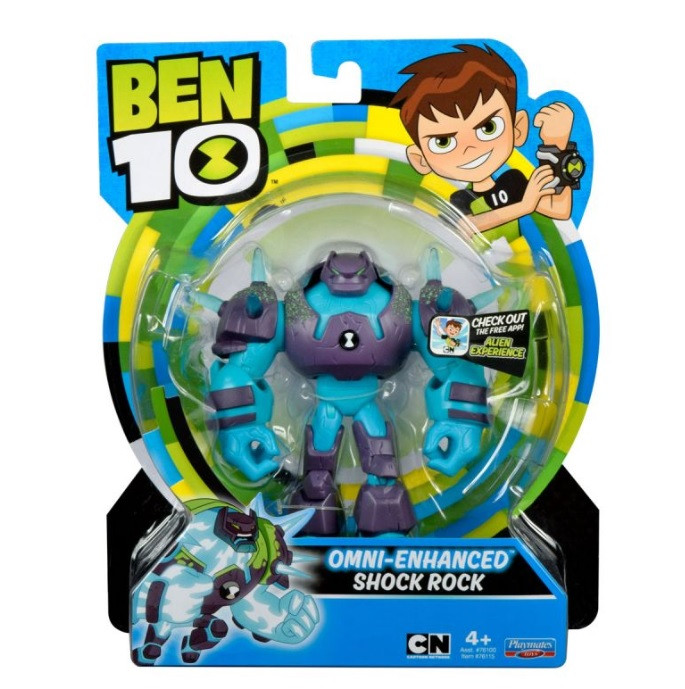 Ben 10 Фигурка 12.5 см, Шок Рок (омни-усиленный) 76115