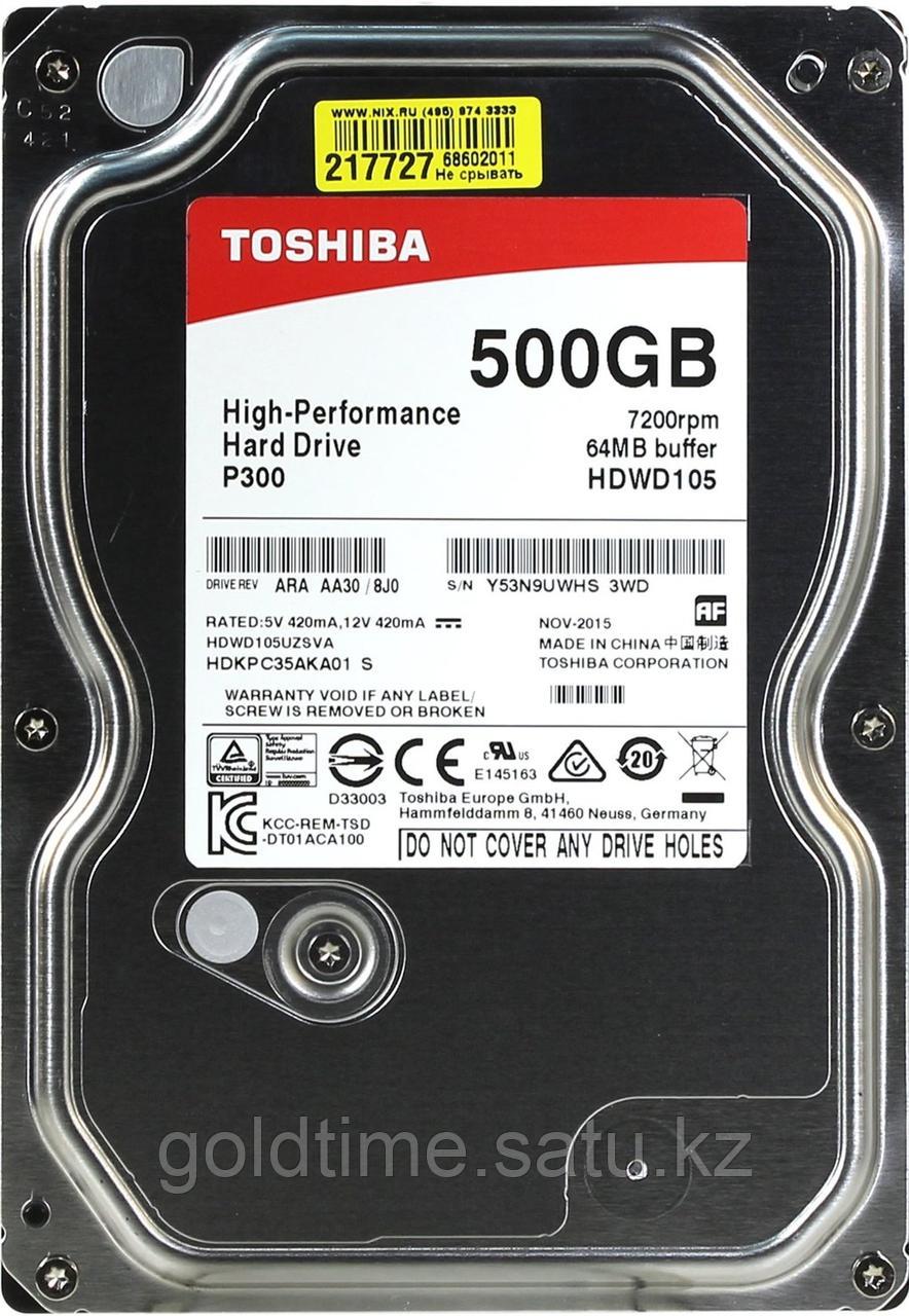 Жесткий диск Toshiba P300 500 Гб HDWD105UZSVA SATA