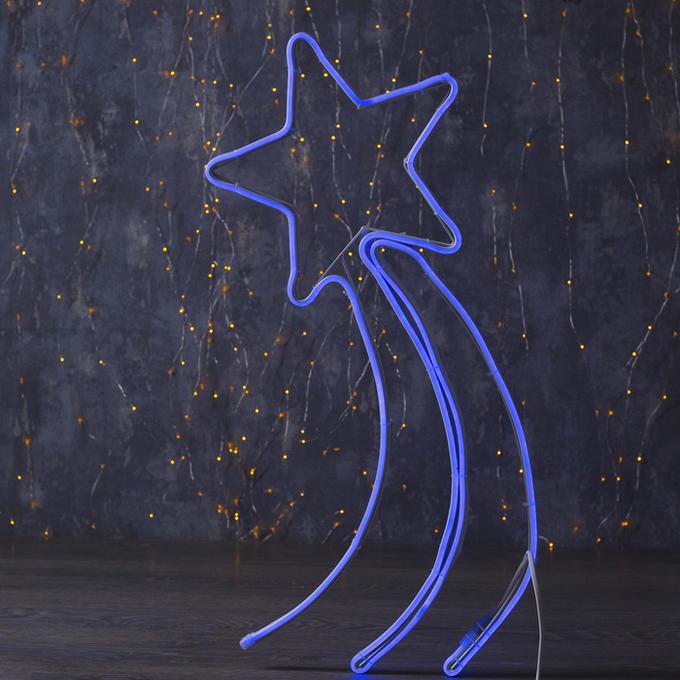 Фигура неоновая "Комета" 70х27 см, 360 LED, 220V, СИНИЙ