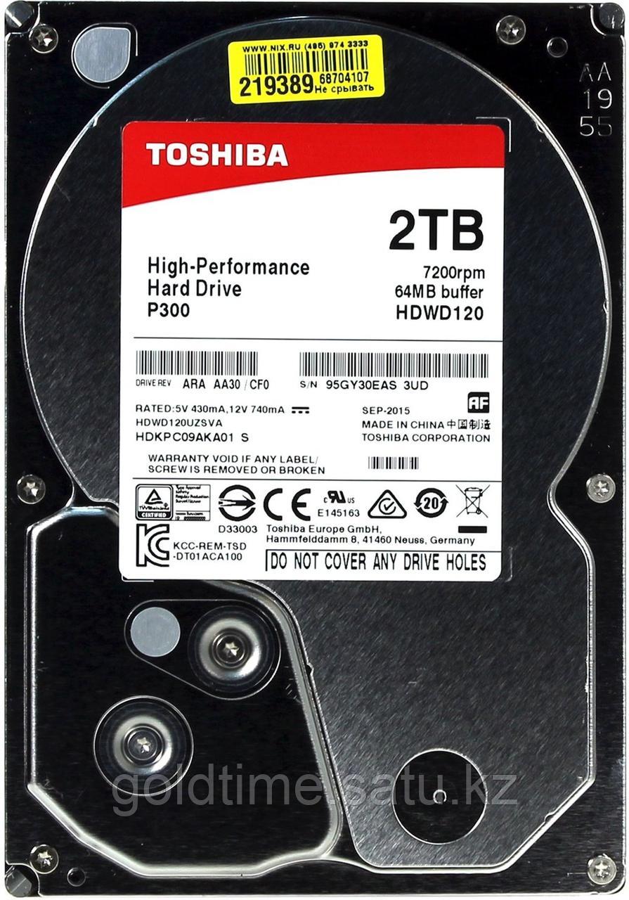 Жесткий диск Toshiba P300 2 Тб HDWD120UZSVA SATA