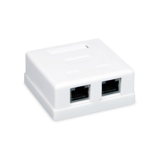 Розетка Настенная SHIP A170 2 Модуля Модуль: Cat.5e RJ-45 FTP Белая