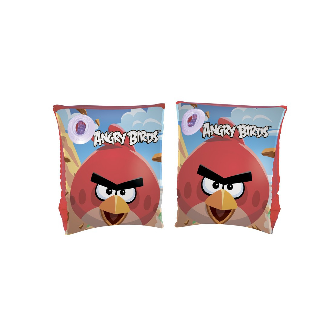 Нарукавники для плавания Angry Birds 25 x 15 см BESTWAY 96100 Винил Красный Цветная коробка