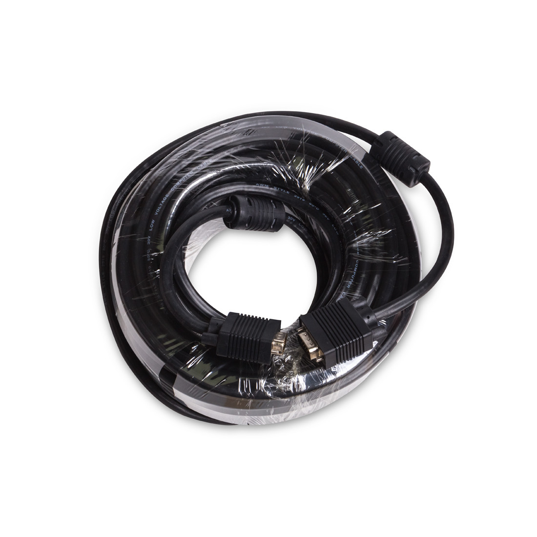 Интерфейсный кабель iPower iPiVGAMM200 VGA 15M/15M 20 м. Чёрный