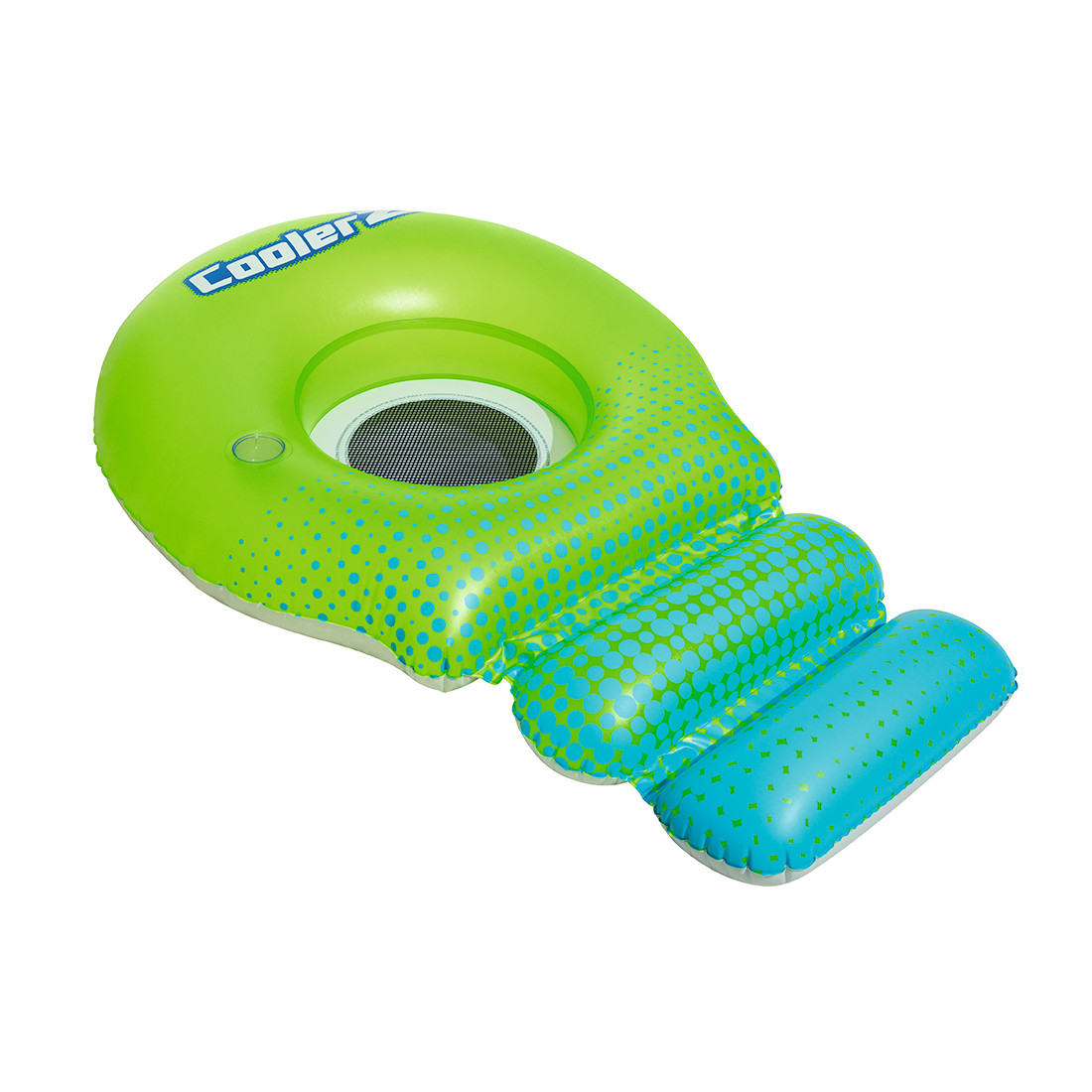 Пляжный шезлонг для отдыха на воде Super Sprawler 188 х 115 см BESTWAY 43138 Винил Сине-зеленый Цветная