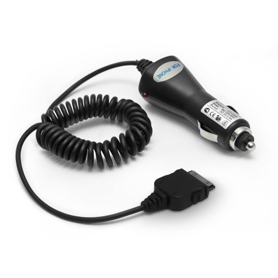 Универсальное автомобильное зарядное устройство Lightning Power LP-C005AB iPhone4 разъём (30 pin)Чёрный Блистер