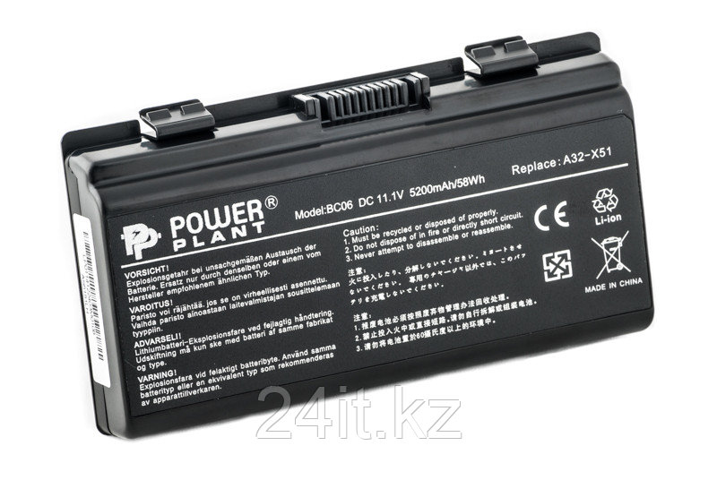 Аккумулятор PowerPlant для ноутбуков ASUS X51H (A32-T12, AS5151LH) 11.1V 5200mAh